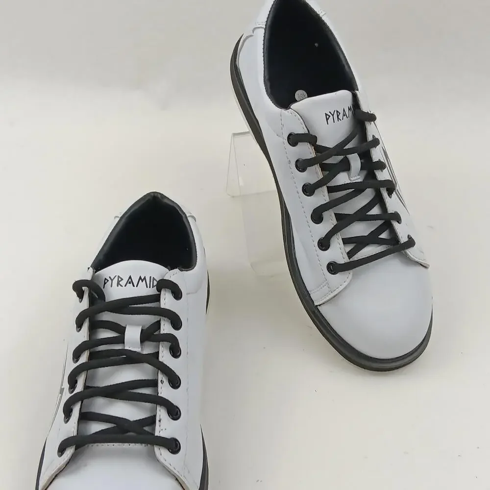 Pyramid Action Tribal Shoes Mens Size 10.5 White Bowling Sneakers Low Top